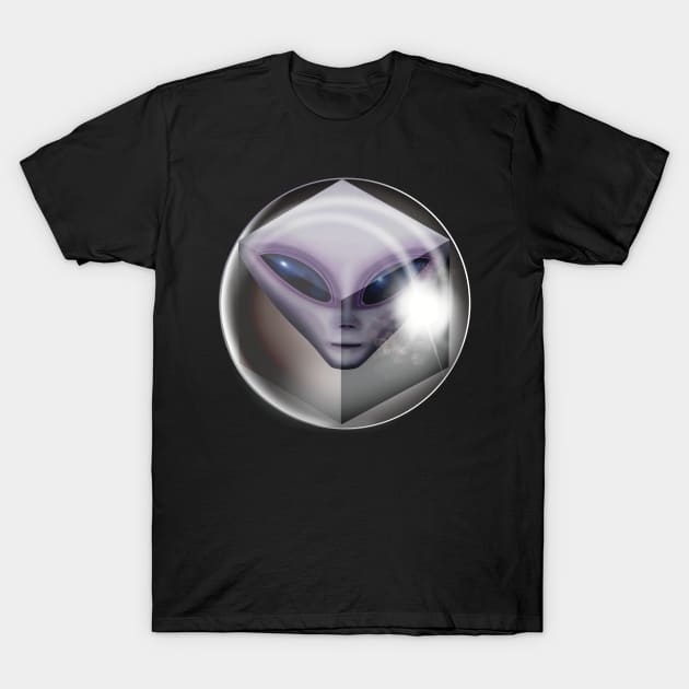 Alien Cubic Sphere T-Shirt by KateVanFloof